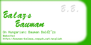 balazs bauman business card